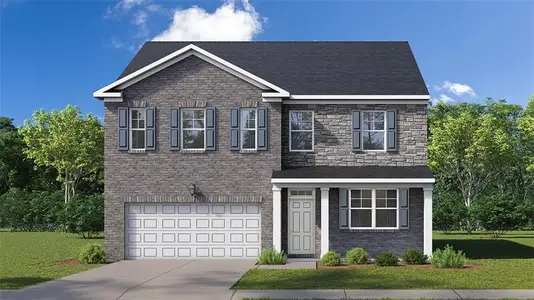 New construction Single-Family house 2251 Edgecombe Ln, Dacula, GA 30019 plan Hanover - image