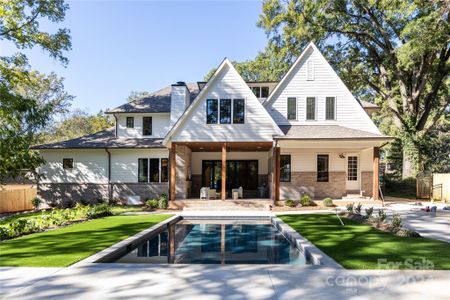 Rear Elevation - Covered Deck - In-Ground Pool