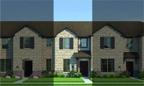 New construction Townhouse house 255 Territory Trl, Fort Worth, TX 76120 plan Crockett 5A3 - image