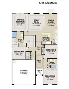 New construction Single-Family house 5021 Nerine Ave, Mcallen, TX 78504 plan Valencia - image