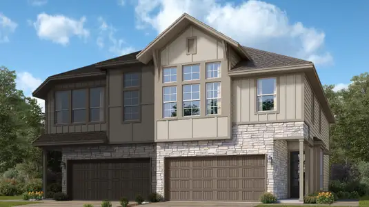 New construction Duplex house 2321 Via Laura Ln, Houston, TX 77051 plan Bagby II - image
