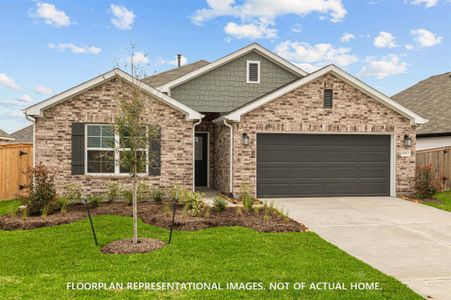 New construction Single-Family house 21434 Mountain Haya Trl, Tomball, TX 77377 Pizarro - Smart Series- photo 0