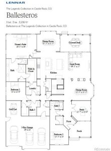 New construction Single-Family house 3856 Treadway Pt, Castle Rock, CO 80108 Ballesteros- photo 0 0