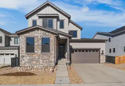 New construction Single-Family house 8759 Summerwalk Trl, Littleton, CO 80125 plan 4056 Starfall Elevation C - Highline Ranch - image