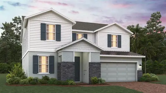 New construction Single-Family house 2095 Heart Lake Dr, Groveland, FL 34736 plan Lopez - image