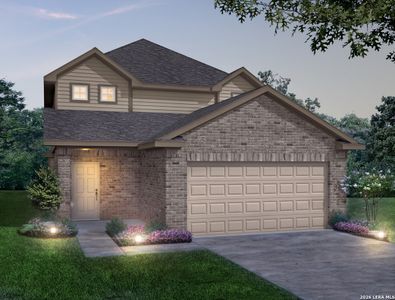New construction Single-Family house 8406 Smithers Ave, San Antonio, TX 78252 plan The Redbud - image