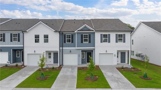 New construction Townhouse house 119 Jaxton Street, Hoschton, GA 30548 Astin- photo 0