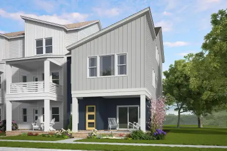 New construction Townhouse house 1120 Lamplighter Dr, Raleigh, NC 27604 plan Red Rocks - image