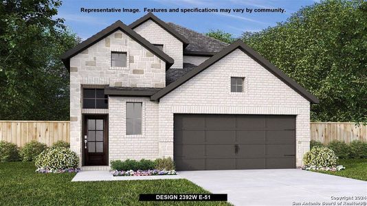 New construction Single-Family house 261 Alpine Lakes, New Braunfels, TX 78130 Design 2392W- photo 0