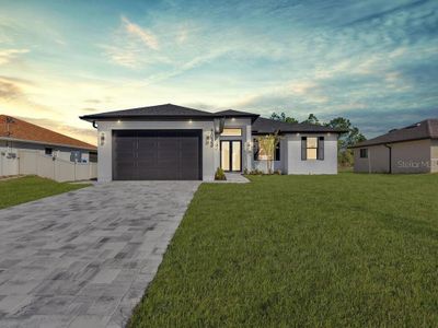 New construction Single-Family house 1033 Bassinger Ave S, Lehigh Acres, FL 33974 - image