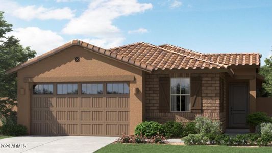 New construction Single-Family house 3329 E Ranchhand Drive, San Tan Valley, AZ 85140 Barbaro Plan 3570- photo 0