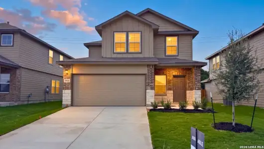 New construction Single-Family house 13622 Gunnison Quartz, San Antonio, TX 78253 plan The Hanna - image