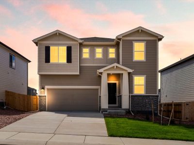 New construction Single-Family house 11417 Splake St, Colorado Springs, CO 80925 plan The Twin Peaks - image
