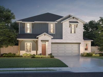 New construction Single-Family house 210 Divisadero Dr, Hutto, TX 78634 plan The McCoy (860) - image