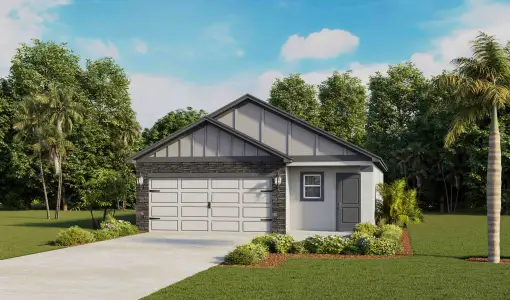New construction Single-Family house 2446 Bender Dr, Zephyrhills, FL 33541 plan Allex II Modern - image