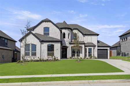 New construction Single-Family house 1011 Georgetown Place, Prosper, TX 75078 Brentwood 3FSW w/Media- photo 0