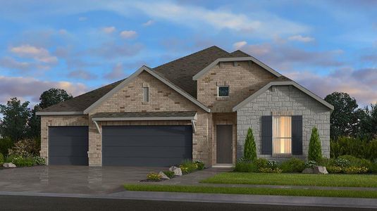 New construction Single-Family house 1408 Caylea Bluff Ln, Georgetown, TX 78628 Garnet- photo 0