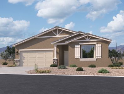 New construction Single-Family house 5695 South 240Th Lane, Buckeye, AZ 85326 Larkspur Homeplan- photo 0