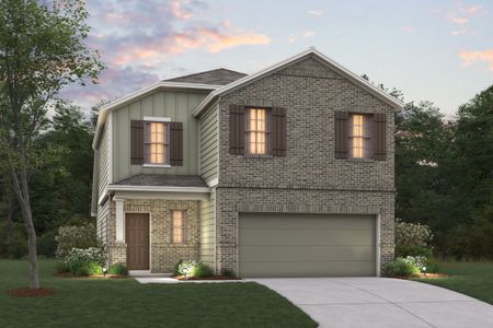 New construction Single-Family house 1692 Viola Ln, New Braunfels, TX 78130 plan Larkspur - 30' Smart Series - image