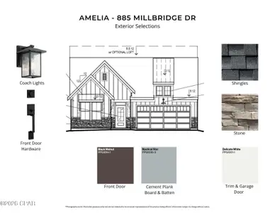 New construction Single-Family house 885 Millbridge Dr, Panama City Beach, FL 32413 plan Amelia - image