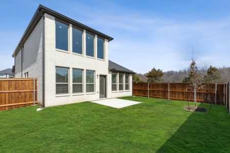 Back Yard in the Mesquite home plan by Trophy Signature Homes – REPRESENTATIVE PHOTO