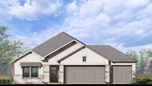 New construction Single-Family house 17701 Henkes Vw, Pflugerville, TX 78660 plan Lexington 2012 S 3CG - image