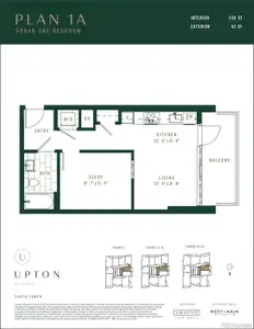 New construction Condo house 525 18Th St, Unit 1210, Denver, CO 80202 plan 1A - image 2
