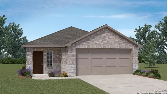 New construction Single-Family house 1529 Agave Cellar, New Braunfels, TX 78130 The Brooke- photo 0