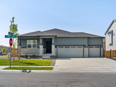 New construction Single-Family house 17386 E. 91St Way, Commerce City, CO 80022 The Byers- photo 0