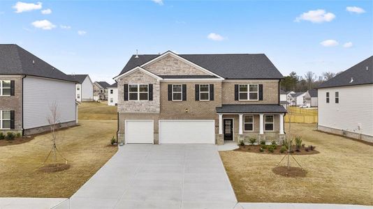 New construction Single-Family house 1038 Blue Juniper Cir, Loganville, GA 30052 Mansfield- photo 0