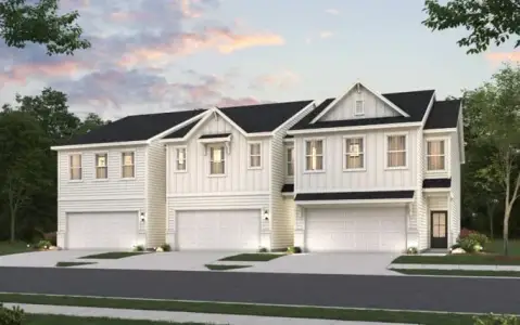 New construction Townhouse house 7279 Sherwood Square Dr, Flowery Branch, GA 30542 plan Sierra - image