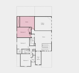 Structural options added include: Study in place of flex, bedroom 5 and bath 4 in place of tandem garage.