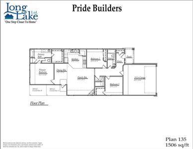 Plan 135 features 3 bedrooms, 2 full baths and over 1,500 square feet of living space.