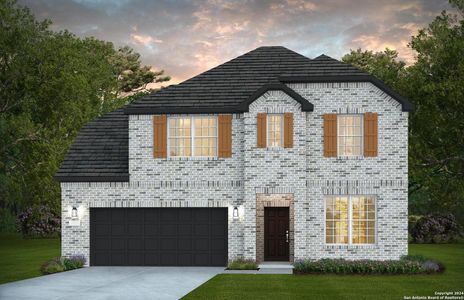 New construction Single-Family house 12107 Josey Wales Way, San Antonio, TX 78254 Lexington- photo 0