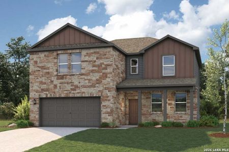 New construction Single-Family house 8433 Rocket Vw, San Antonio, TX 78263 plan Trinity - 3036 - image
