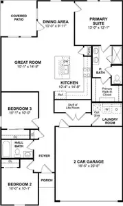 The Clyde II floor plan by K. Hovnanian Homes. 1st Floor Shown. *Prices, plans, dimensions, features, specifications, materials, and availability of homes or communities are subject to change without notice or obligation.