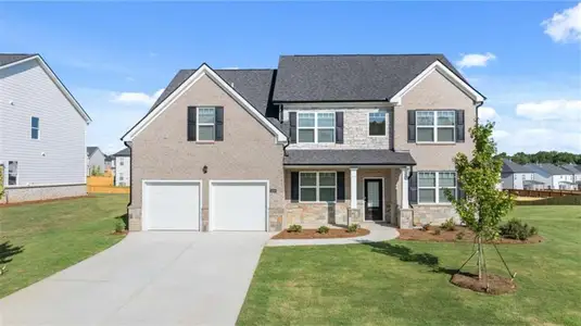 New construction Single-Family house 281 Sandy Oak Dr, Loganville, GA 30052 Ryan- photo 0