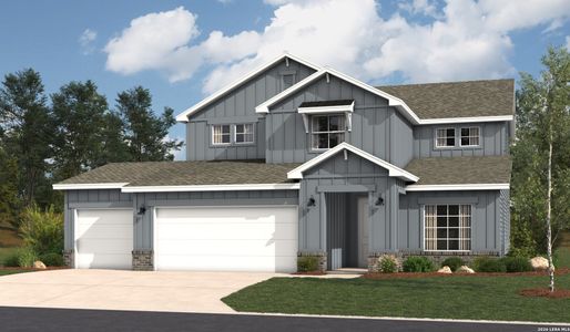 New construction Single-Family house 17143 Elder Walnut Dr, Elmendorf, TX 78112 plan Poinsettia - image
