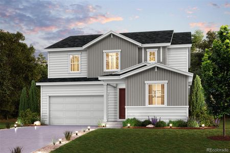 New construction Single-Family house 14033 Bunny Hop Lane, Parker, CO 80134 Aster- photo 0