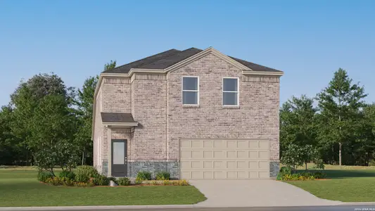 New construction Single-Family house 10132 Gold Pt, Seguin, TX 78155 plan Lucia - image