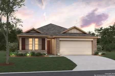 New construction Single-Family house 1639 Lost Nook, New Braunfels, TX 78130 plan Freestone - 35' Smart Series - image