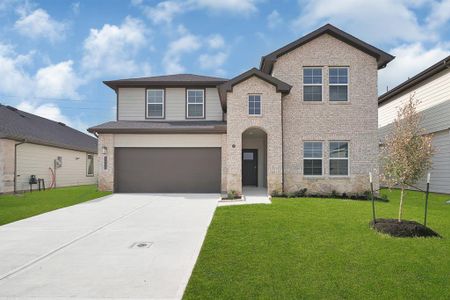 New construction Single-Family house 30722 Skye Villa Lane, Fulshear, TX 77441 Ozark - photo 0