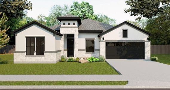 New construction Single-Family house 230 Shining Spark Trl, Cedar Creek, TX 78612 plan Sarah - image