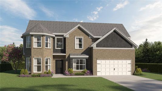 New construction Single-Family house 4250 Shirebrook Trl, Hoschton, GA 30548 - image