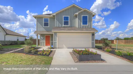 New construction Single-Family house 474 Low Pasture Trl, Maxwell, TX 78656 plan The Franklin - image