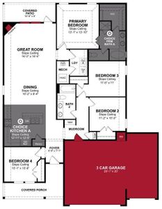 Beazer Homes Brookville Estates Brooks Floorplan.