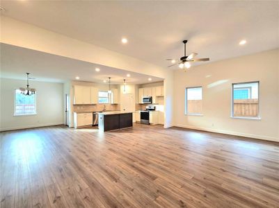 Open concept living area/kitchen