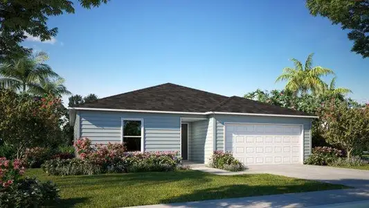 New construction Single-Family house 426 Ohio Ln, Poinciana, FL 34759 plan The Violet - image
