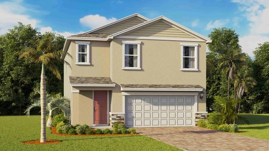 New construction Single-Family house 552 Ilaria Ct, Lehigh Acres, FL 33936 plan Crestview - image