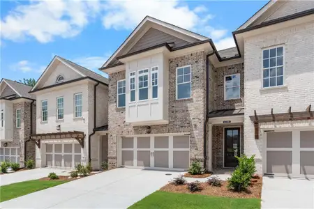 New construction Townhouse house 4705 Coleridge Ct, Unit 427, Peachtree Corners, GA 30092 plan The Ellington - image